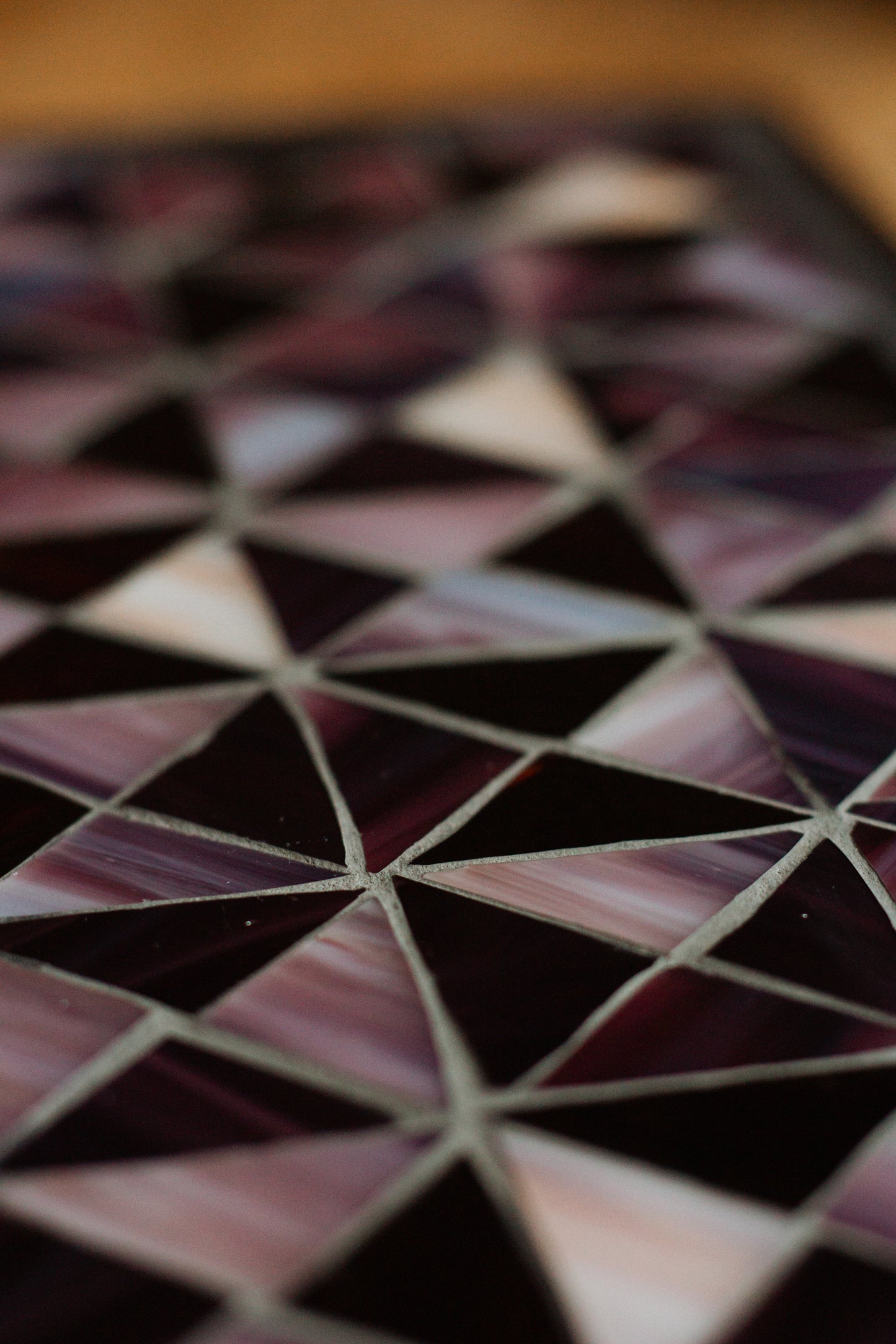 **AKTION** Rechteckiger Untersetzer mit Glasmosaik purple